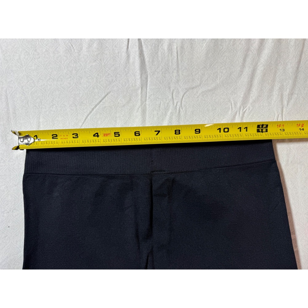 Seamless Lace Trim Leggings 4 Pack Black Grey Navy Brown Free Size - Picture 7 of 7